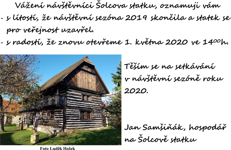 Skončila 46. návštěvní sezóna Skončila 46. návštěvní sezóna